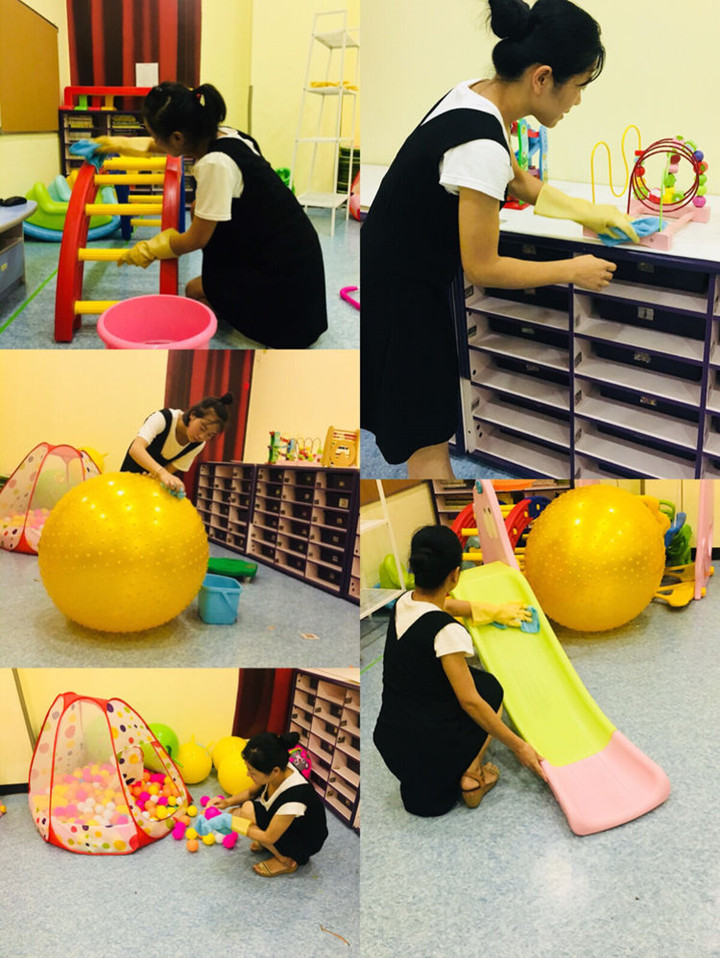 持之以恒，做好中心衛生消毒工作！